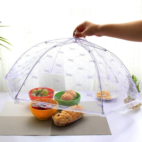 Food covers umbrella style food covers anti fly mosquito meal cover home kitchen gadgets cooking tools