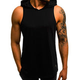 T-shirt men workout tank t-shirt hoodie pullovers vest tops breathable fashion bodybuilding