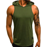 T-shirt men workout tank t-shirt hoodie pullovers vest tops breathable fashion bodybuilding