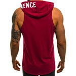 T-shirt men workout tank t-shirt hoodie pullovers vest tops breathable fashion bodybuilding